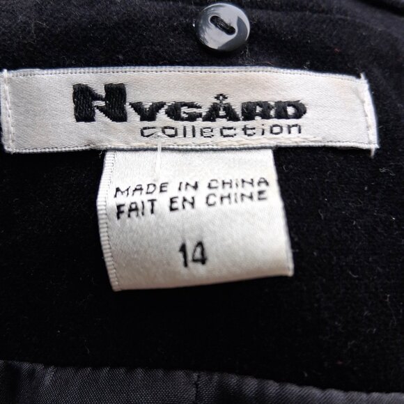 Gorgeous Velvet Embroidered Jacket Blazer Nygard Size 14 - Picture 5 of 5